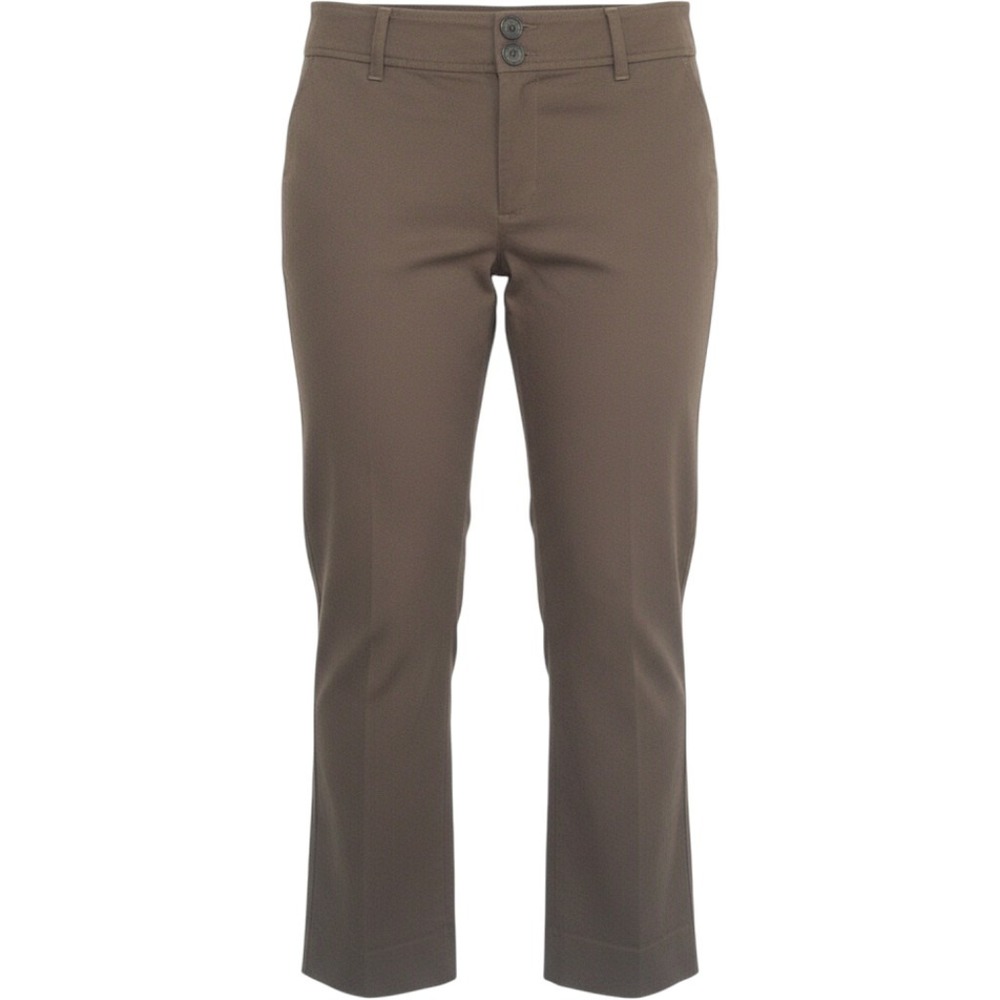 Banana Republic Martin Career Trouser Womens 12 Brown Stretch Cotton 36x29 $140
